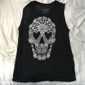 ❤️Floral Skeleton Tank Top